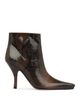 Paris Texas Paris Texas Women's Rose Snake Embossed Ankle Booties - 3