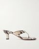 PARIS TEXAS Portofino 50 snake-effect leather sandals - 1