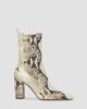 Paris Texas Women's Anja 85MM Snakeskin-Embossed Leather Ankle Boots - 1