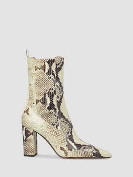 Paris Texas Women's Anja 85MM Snakeskin-Embossed Leather Ankle Boots