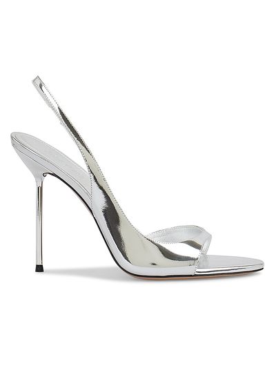 Paris Texas Women's Lidia 105MM Leather Slingback Sandals
