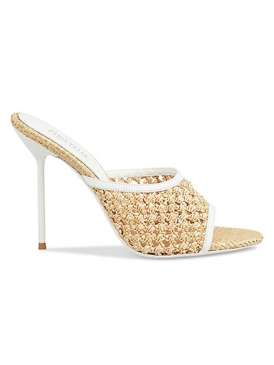Paris Texas Women's Lidia 105MM Woven Mules