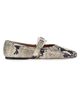Paris Texas Women's Sveva Python-Print Leather Ballet Flats - 1