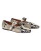 Paris Texas Women's Sveva Python-Print Leather Ballet Flats - 2