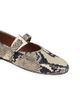 Paris Texas Women's Sveva Python-Print Leather Ballet Flats - 5