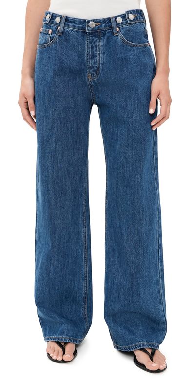 PARKE PARKE Adjustable Jeans Medium Wash