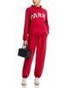 Parke Parke Crimson White Varsity Mock Neck Sweatshirt - 2