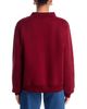 Parke Parke Maroon White Varsity Mock Neck Sweatshirt - 3