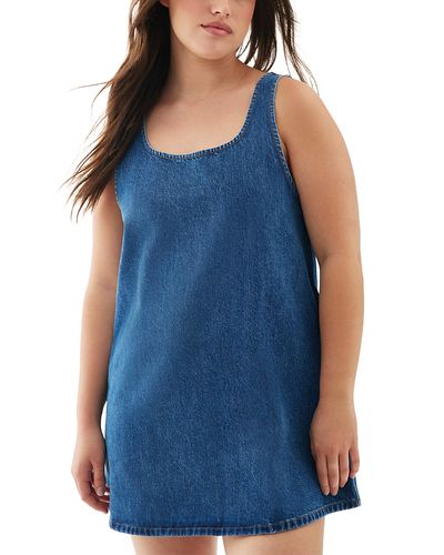 Parke Parke Med Wash Mini Denim Dress