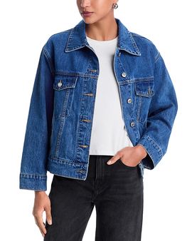Parke Parke Oversized Denim Jacket in Medium Wash