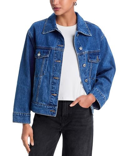 Parke Parke Oversized Denim Jacket in Medium Wash