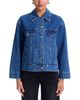 Parke Parke Oversized Denim Jacket in Medium Wash - 3