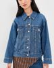 PARKE PARKE Oversized Jean Jacket Med Wash - 3