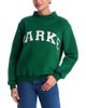 Parke Parke Palms White Varsity Mock Neck Sweatshirt - 1