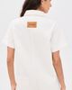 PARKE PARKE Short Sleeve Denim Romper White - 3