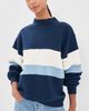 PARKE PARKE Vintage Stripe Sweatshirt Denim - 2