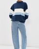 PARKE PARKE Vintage Stripe Sweatshirt Denim - 5