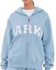 PARKE PARKE Zip-up Varsity Hoodie Sky - 1
