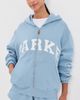 PARKE PARKE Zip-up Varsity Hoodie Sky - 2