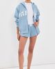 PARKE PARKE Zip-up Varsity Hoodie Sky - 5