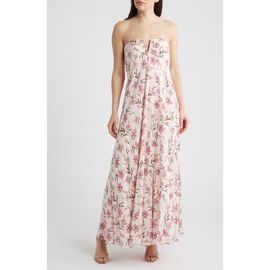 Parker Parker The Emerson Floral Strapless Maxi Dress
