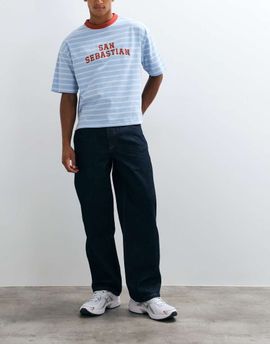 Parlez Parlez prospect loose fit jeans in mid wash blue