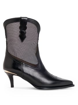 Partlow Women's Rylie 60MM Leather & Mesh Boots