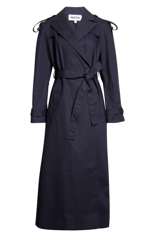 PARTOW PARTOW Annie Bonded Cotton Trench Coat