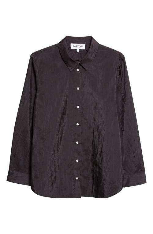PARTOW PARTOW Bryant Nylon & Silk Button-Up Shirt