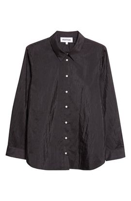 PARTOW PARTOW Bryant Nylon & Silk Button-Up Shirt