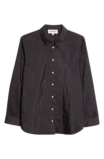 PARTOW PARTOW Bryant Nylon & Silk Button-Up Shirt