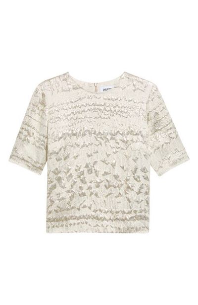 PARTOW PARTOW Dina Textured Silk Blend Top