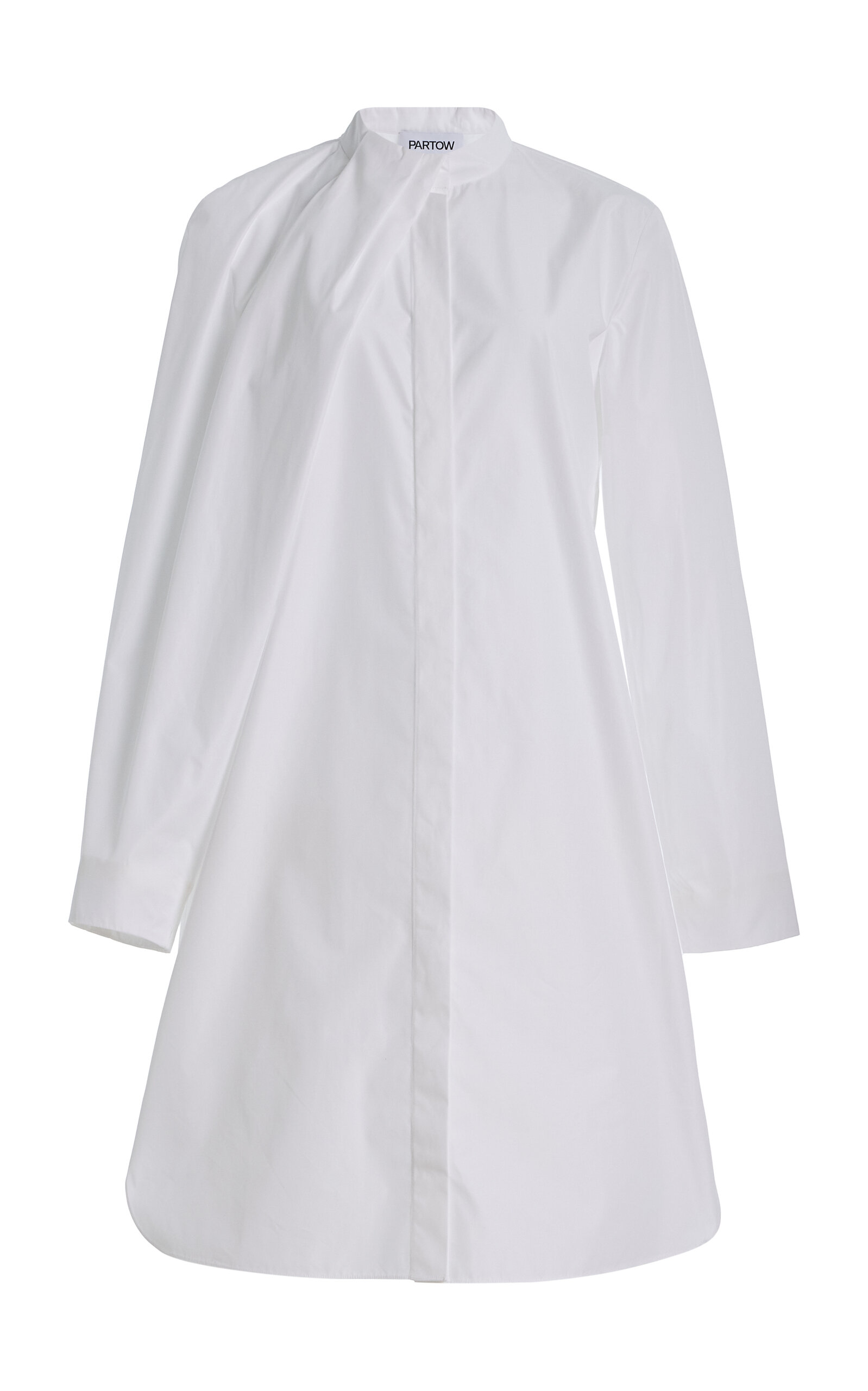 Partow Partow Laia Cotton Mini Shirt Dress