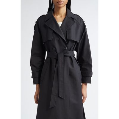 PARTOW PARTOW Rory Belted Compact Cotton Trench Coat