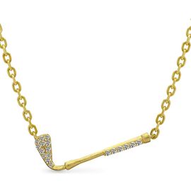 PASCAL PASCAL The Golf Club Necklace, White Diamond Pavé