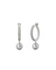 PASCAL PASCAL The Tennis Ball Hoop Earring, White Diamond Pavé - 1