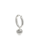 PASCAL PASCAL The Tennis Ball Hoop Earring, White Diamond Pavé - 3