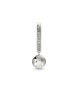PASCAL PASCAL The Tennis Ball Hoop Earring, White Diamond Pavé - 4