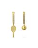 PASCAL PASCAL The Tennis Hoop Earrings, White Diamond - 1