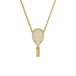 PASCAL PASCAL The Tennis Necklace, White Diamond Halo