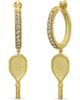 PASCAL PASCAL The Tennis Racket Hoop Earring, White Diamond - 1