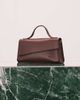 PASQ PASQ asymmetrical top handle and crossbody bag in burgundy-Red - 4