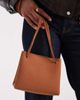 PASQ PASQ box bag with crossbody strap in tan-Brown - 1