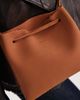 PASQ PASQ box bag with crossbody strap in tan-Brown - 4