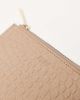 PASQ PASQ croc zip top cardholder in beige-Neutral - 2