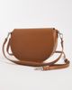 PASQ PASQ curved shoulder and crossbody bag in tan-Brown - 3