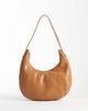 PASQ PASQ curved slouch shoulder bag in tan-Brown - 1