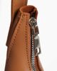 PASQ PASQ curved slouch shoulder bag in tan-Brown - 3