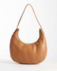 PASQ PASQ curved slouch shoulder bag in tan-Brown - 4