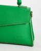 PASQ PASQ diagonal flap clutch purse with crossbody strap in green - 3